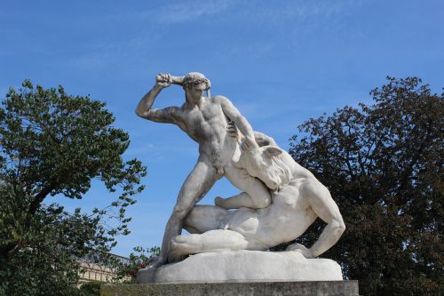 statue theseus minotaur