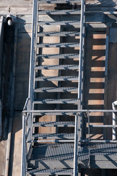 paris roofs staircase