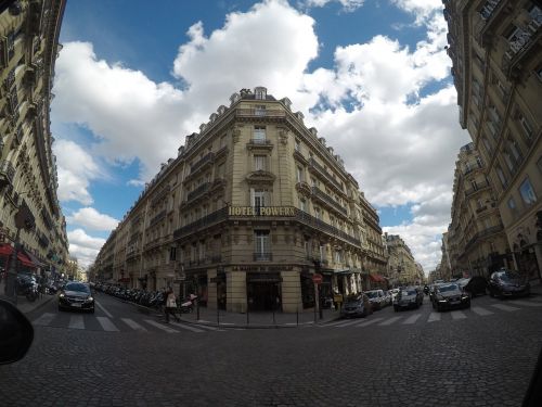 paris street white cloud