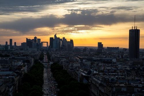 paris evening sunset