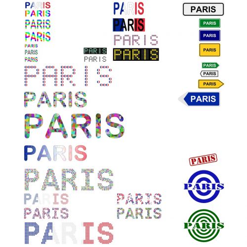 paris text typography