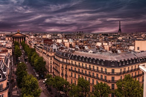 paris  evening  france