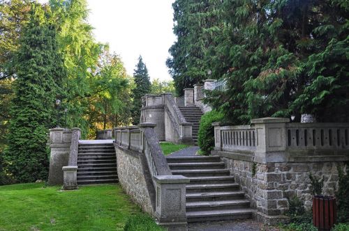 park stairs poland