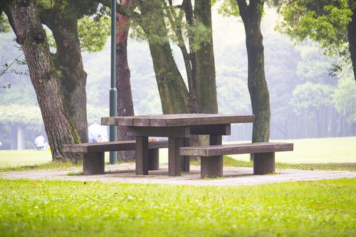 park  bench  outdoors