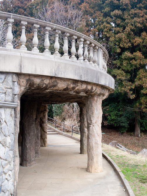 park  ruins  pillar