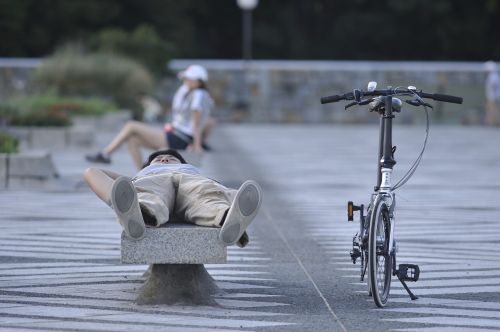 park take a nap bike