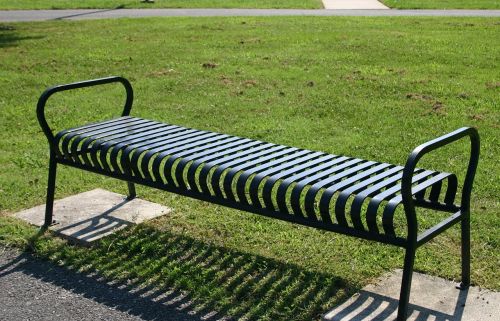park bench rest outdoor
