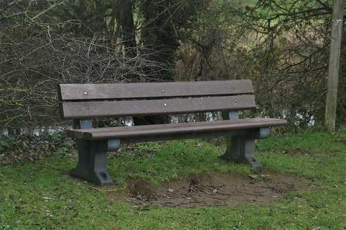 park bench  seat  wood