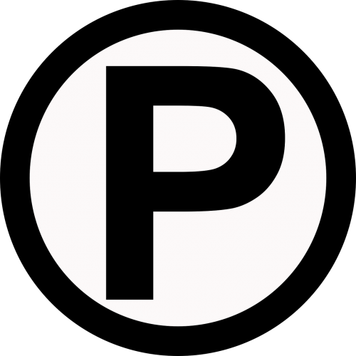 parking symbol circle