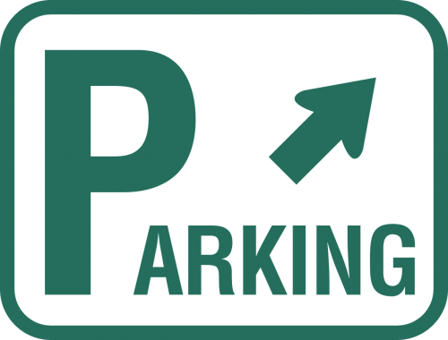 parking traffic arrow
