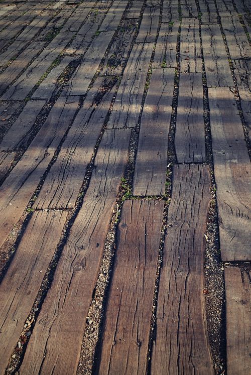 parking wooden plank