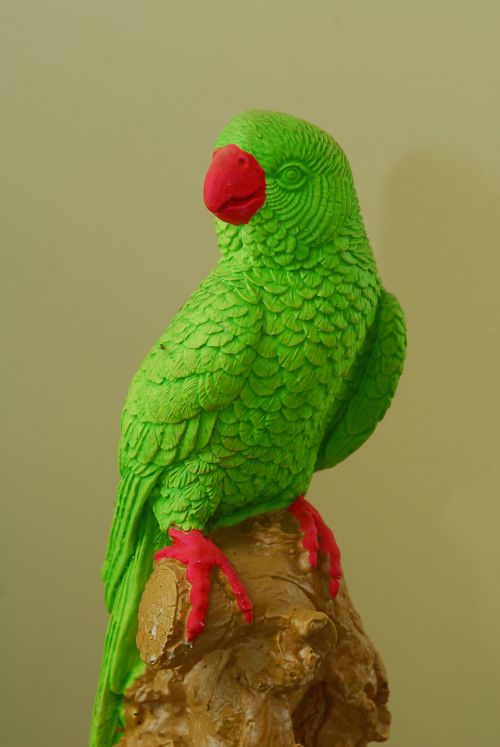 parrot statue india