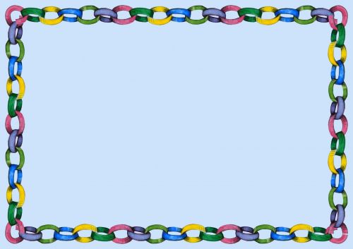 Party Chain Border Template