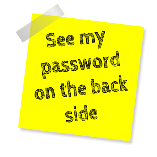 password reminder post note