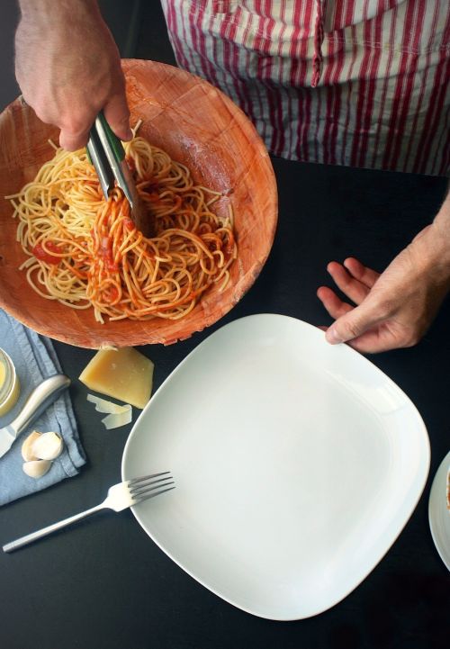 pasta spaghetti food