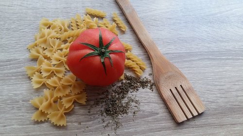 pasta  tomato  basil