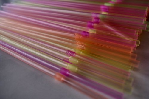 Pastel Colored Straws