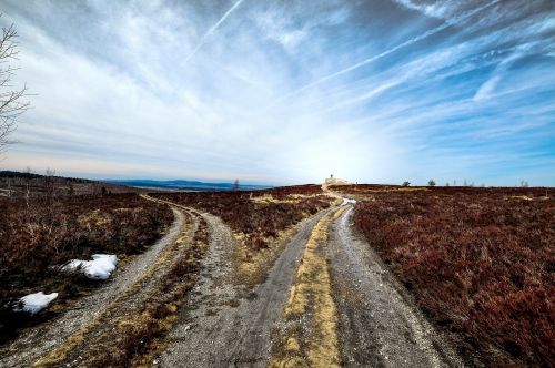 path sky landscape