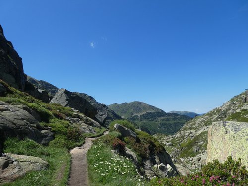 path  mountain  landscape