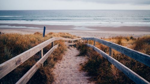 pathway beach sand