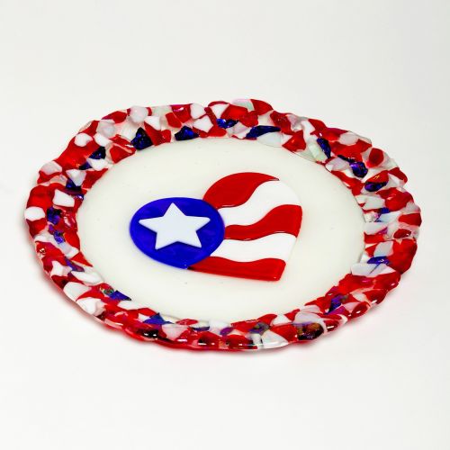 patriotic usa plate