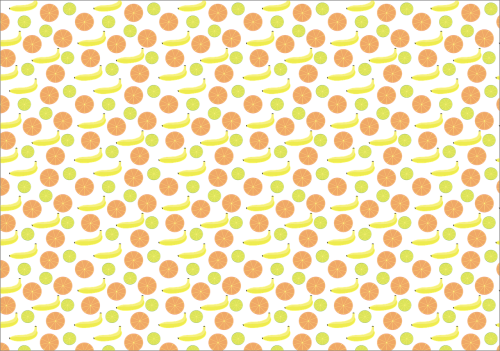 pattern fruits orange