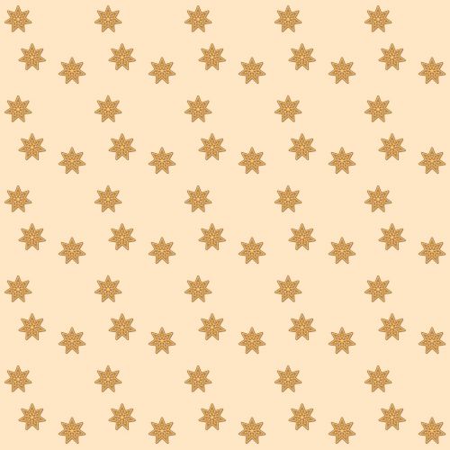 pattern gingerbread star