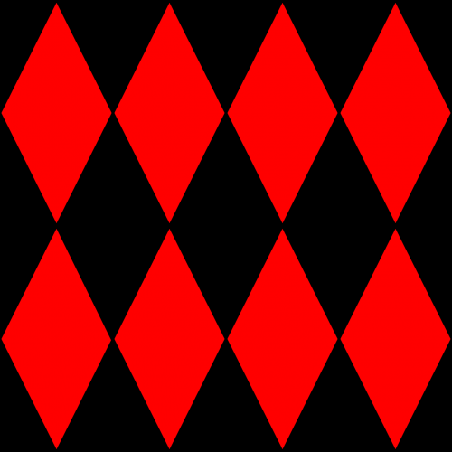 pattern harlequin red