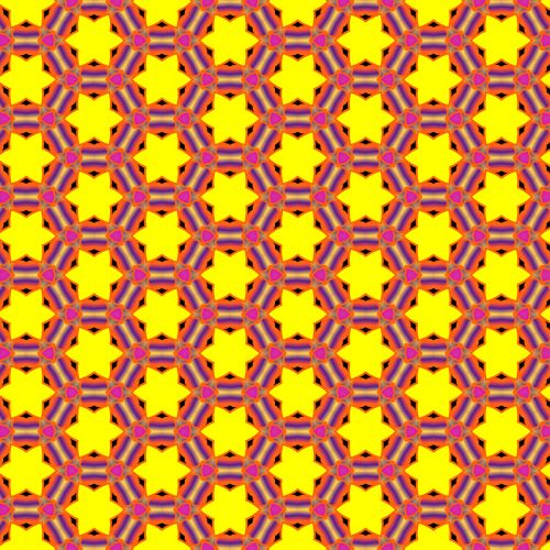 pattern yellow stars design