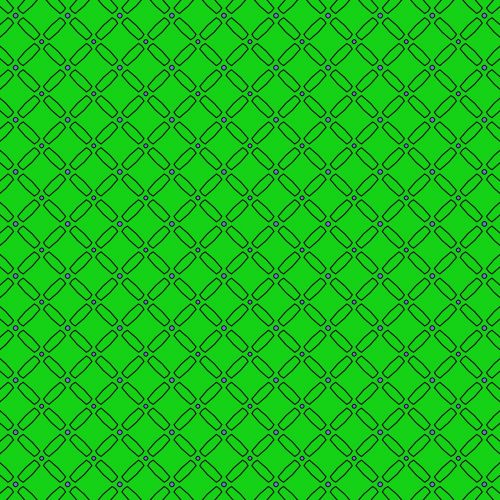 pattern square green