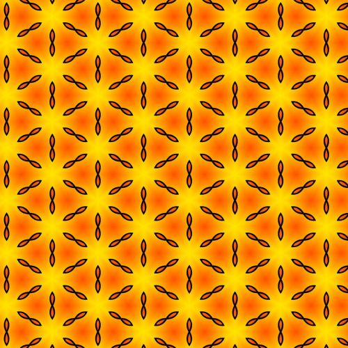 pattern modern orange