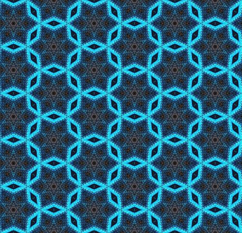 pattern hexagons blue