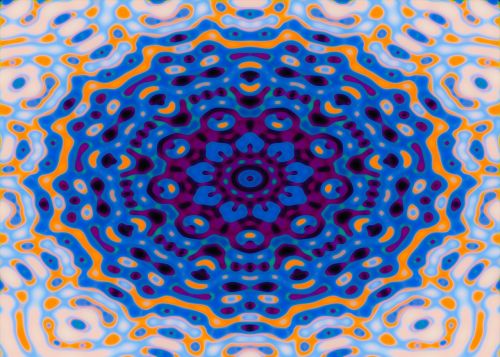 pattern symmetry blue