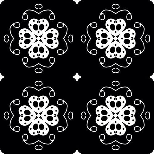 pattern black white