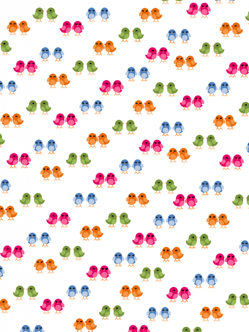 pattern birds cute