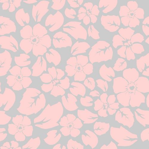 pattern flowers leaves pink