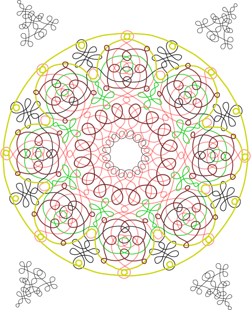 pattern circles colors symmetry