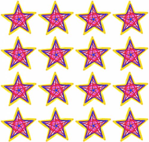 Pattern With A Stars