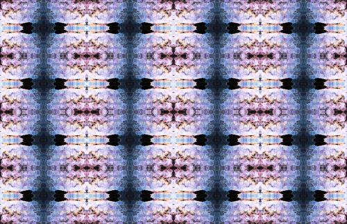 Pattern With Blue And Pink