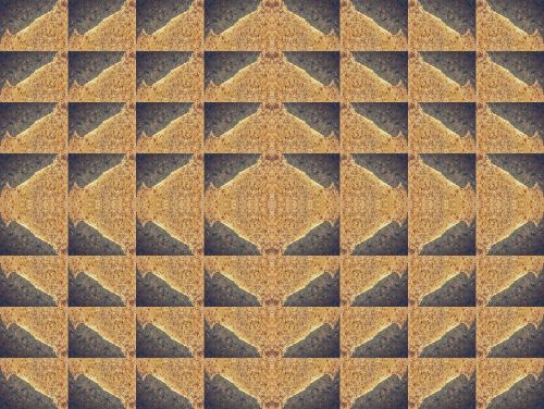 Pattern With Gold Shapes