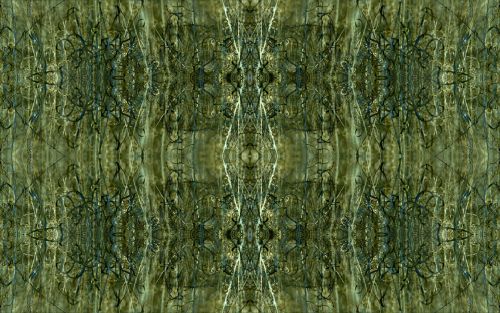 Pattern With Olive Green Background