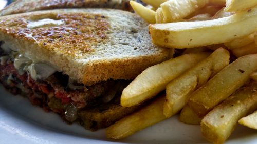 Patty Melt And French Fries