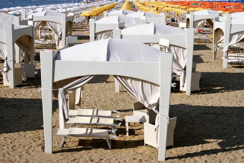 pavilions sun loungers beach