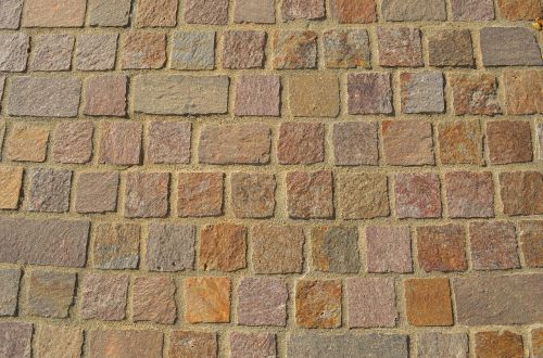 paving stone brick wall