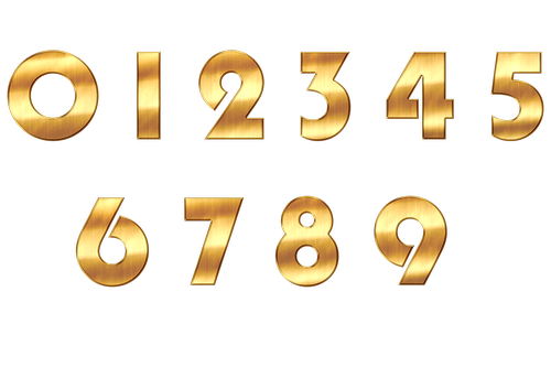 pay  numbers  gold