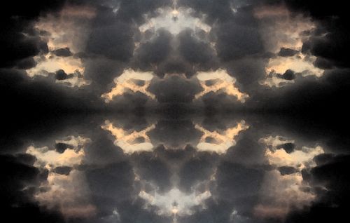 Payne&#039;s Grey Dawn Cloud Pattern