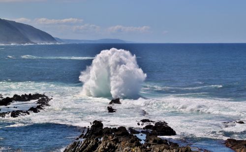 Seascape, Waves, Rocks