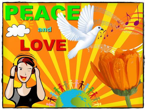 Peace And Love Card
