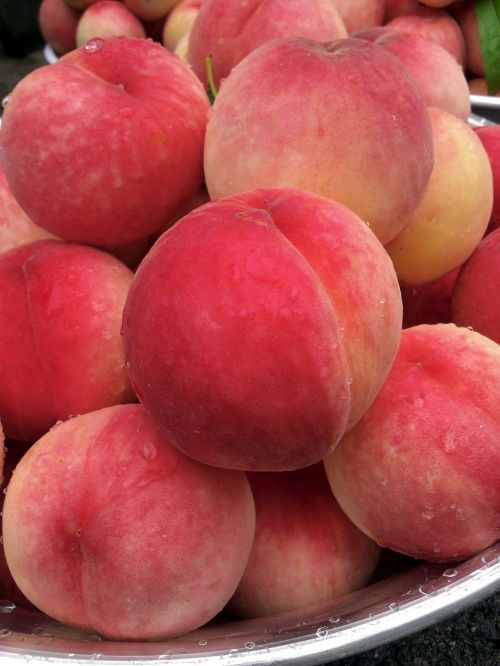 peach fruit pink