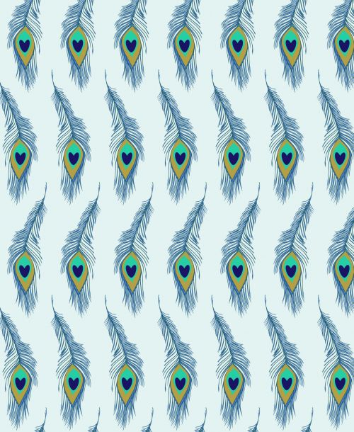 Peacock Feathers Background
